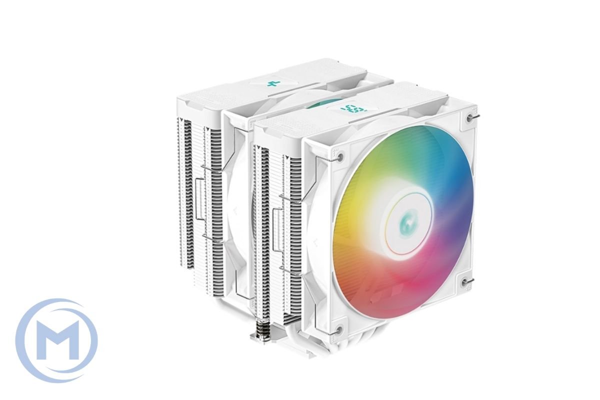                 CPU cooler DEEPCOOL AG620 DIG. WH ARGB LGA115*/1700/1200/20*/AMD 2x120mm 300-1950rpm,6HP