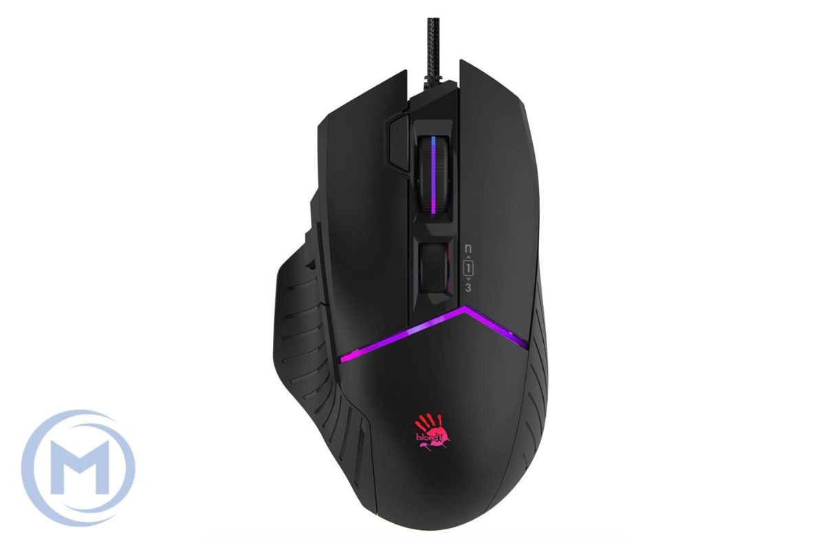 A4TECH BLOODY W95 MAX GAMING MOUSE 12000CPI NARAKA RGB EXTRA FIRE ACTIVE USB BLACK