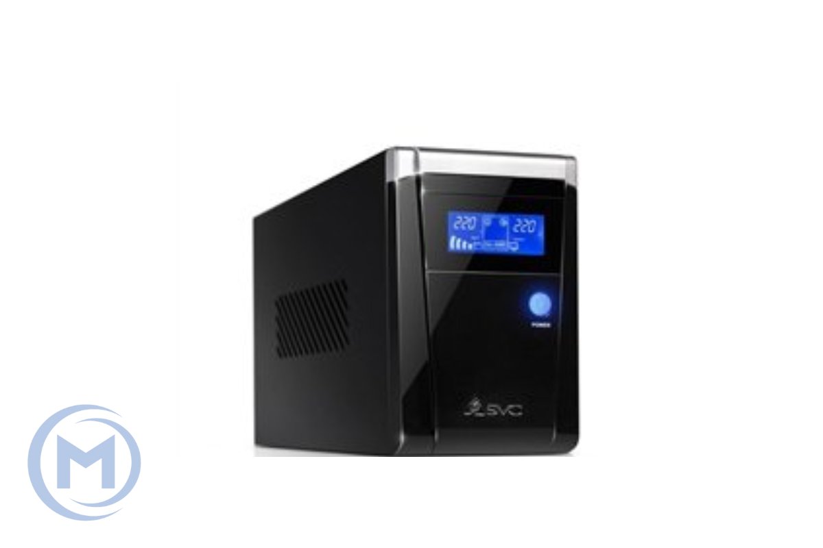 UPS AWP AID1200 LCD Screen 1200VA 162V-295V AVR 2x12V/7ah