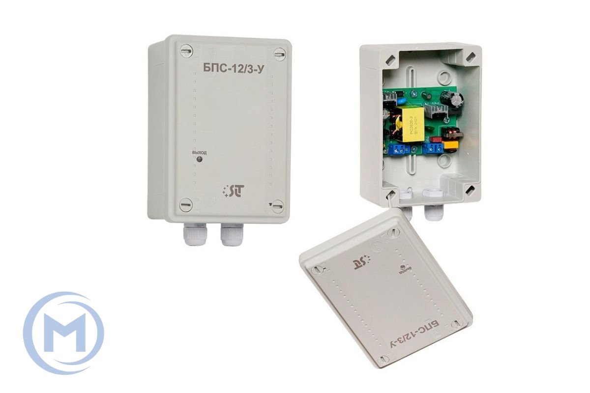 БПС-12/3-У блок питания стабилизированный  220V/12V  3A  IP56 уличный
