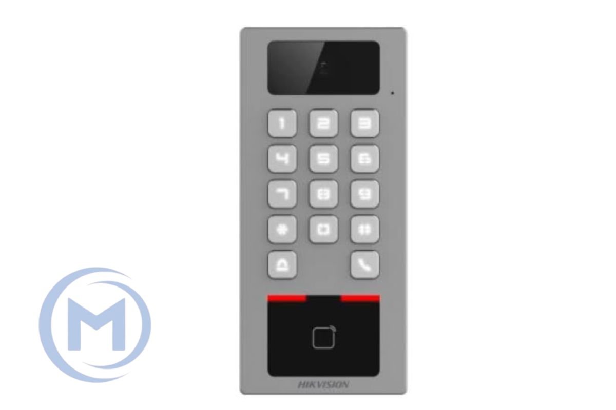 Терминал доступа-видеодомофон HIKVISION DS-K1T502DBFWX-C отпечаток,Mifare,WIFI,IP65,IK09