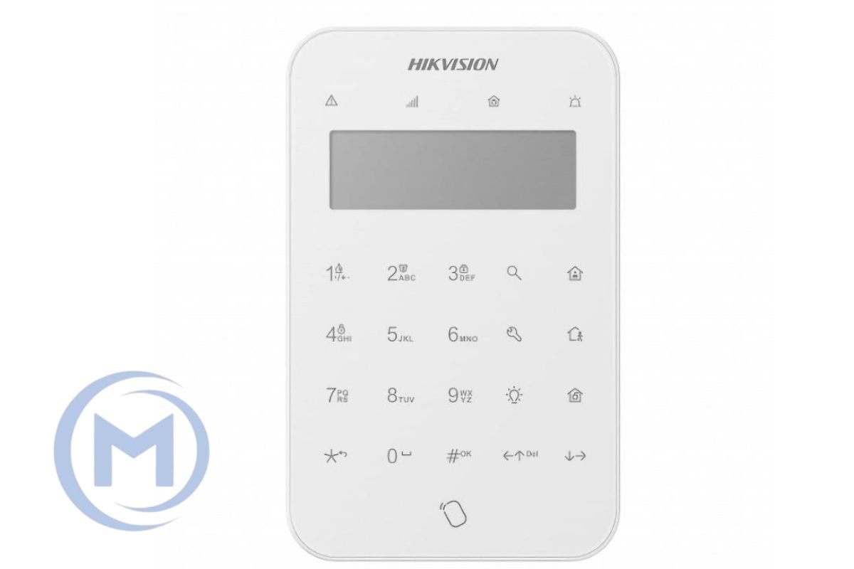 HIKVISION AX PRO DS-PK1-LT-WB(O-STD) клавиатура охранной панели с дисплеем беспроводная
