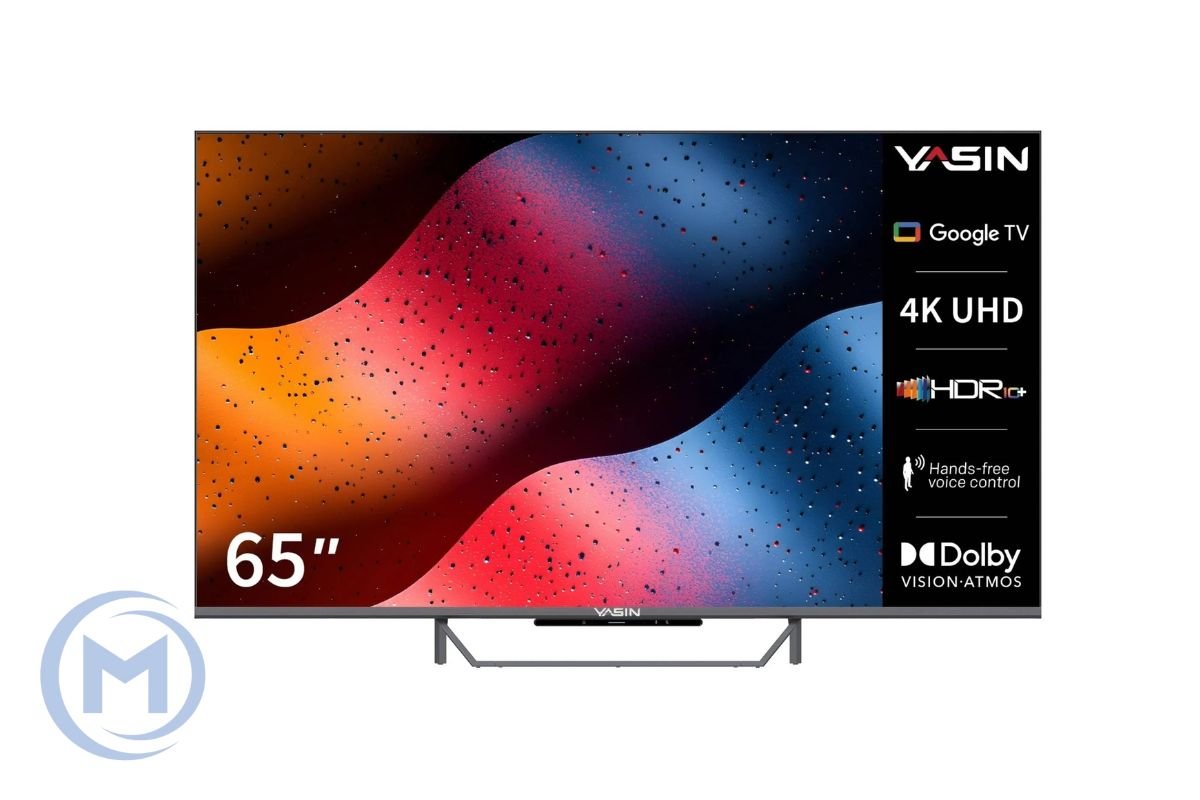 YASIN LED TV 65Q90 65" 4K UHD 3840x2160, Android 11 + GoogleTV 450 cd/m2 1000000:1 6ms 178/178 WiFi