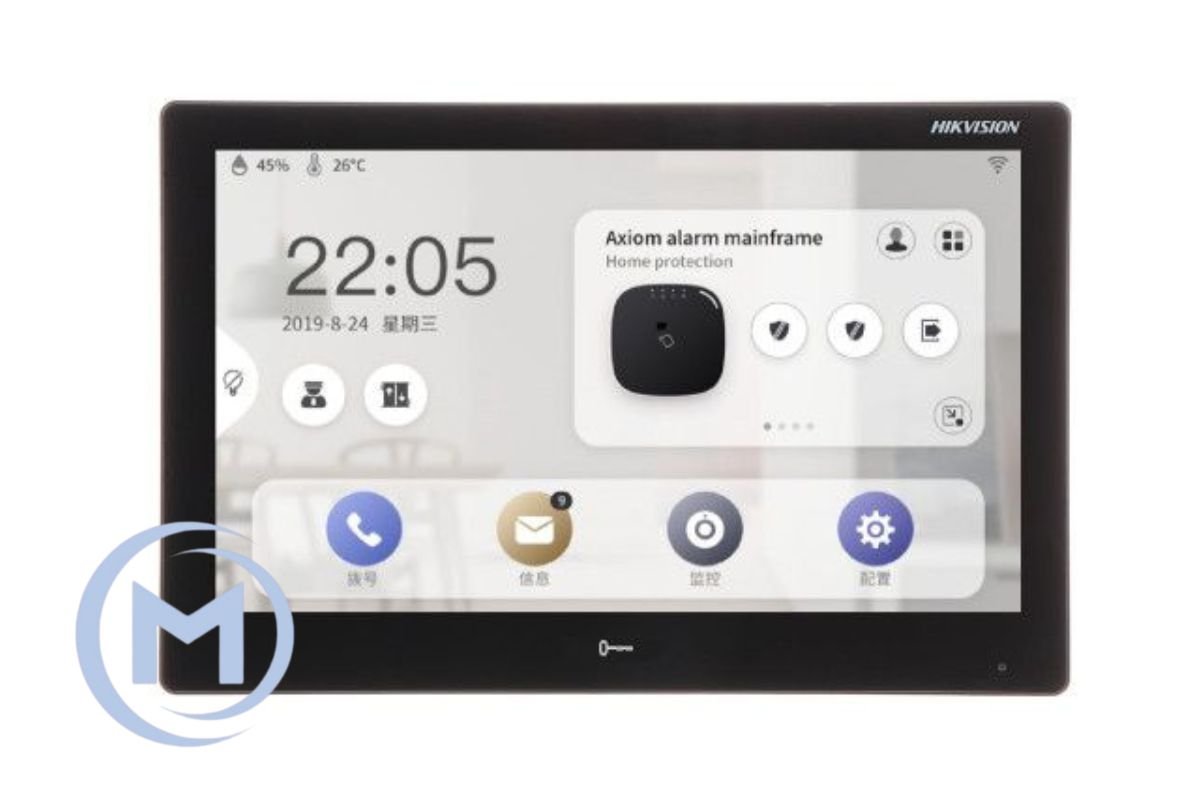 IP монитор видеодомофона HIKVISION DS-KH9510-WTE1(B)BLACK 10,1"(STD) Touch-Screen,Android,PoE,WiFi