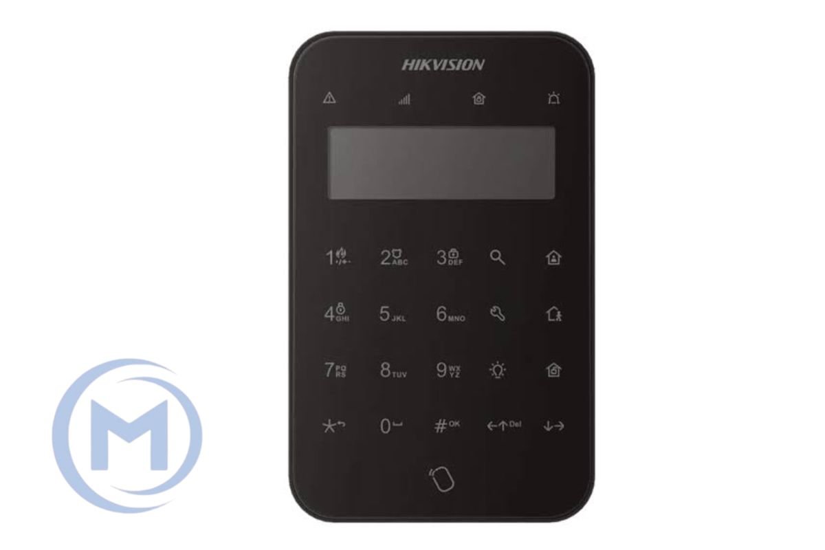 HIKVISION AX PRO 868MHz DS-PK1-LT-WE/BLACK(O-STD) клавиатура охранной панели с дисплеем беспроводная