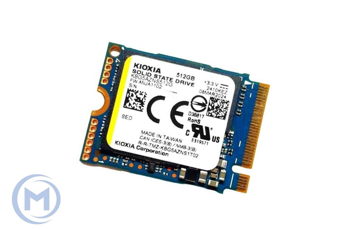 SSD KIOXIA KEG60ZNS512G 512GB M.2 2230 PCIe Gen4 x4 NVMe R:4,800 MB/s W:4,000 MB/s