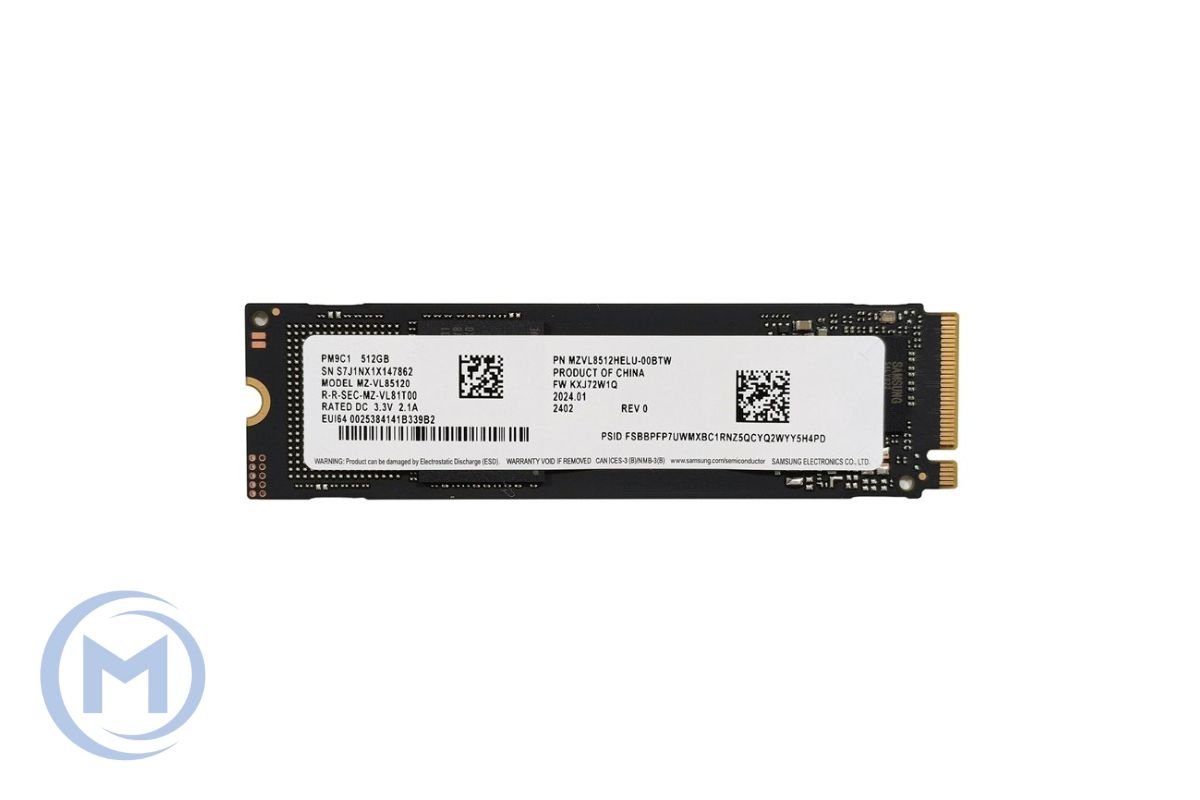 SSD SAMSUNG PM9C1 MZ-VL85120 512GB M.2 NVME PCIE Gen4 x4 2280 4900 / 2500 MB/s