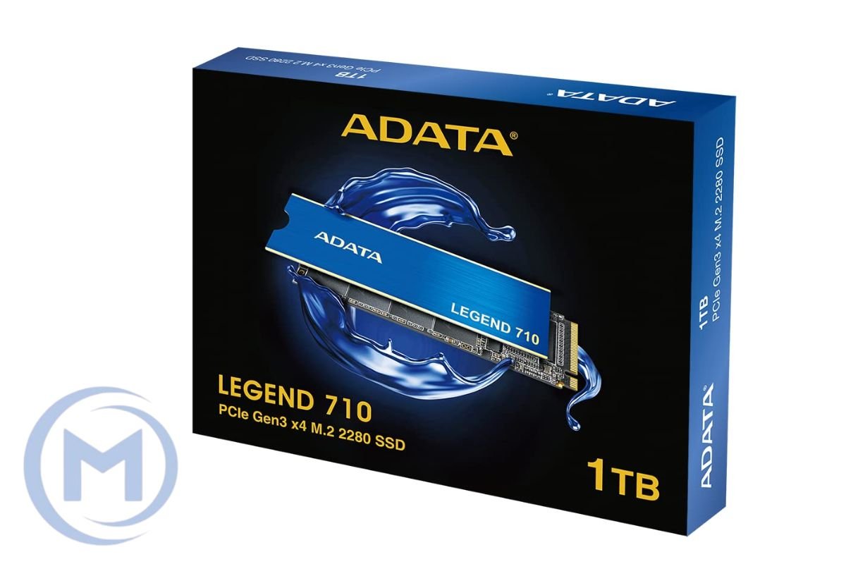 ADATA LEGEND 710 1TB M.2 2280 PCIe NVMe Gen3x4, 3D NAND, RW Speed up to 2400/1800 MB/s, with Heat sink (с Радиатором) [ALEG-710-1TCS]