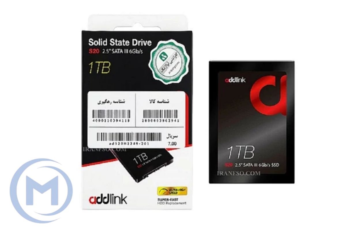 Addlink S20 1TB 2.5" 3D NAND SATAIII 6Gb/s R/W Speed up to 500/450 MB/s, Made in Taiwan [ad1TBS20S3S]