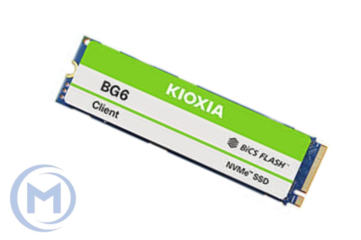 KIOXIA (Toshiba) BG6 512GB PCIe NVMe Gen4x4, M.2 2280, BiCS FLASH TLC, Read/Write up to 4800/4000MB/s, [KBG6AZNV512G] OEM