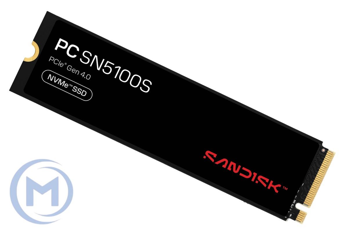 Sandisk PC (Western Digital) SN5000S 512GB PCIe NVMe Gen4x4, M.2 2280, Read/Write 6000/4200MB/s, IOPS 4K Read/Write 500K/850K [SDEPNSJ-512G-1006 OEM