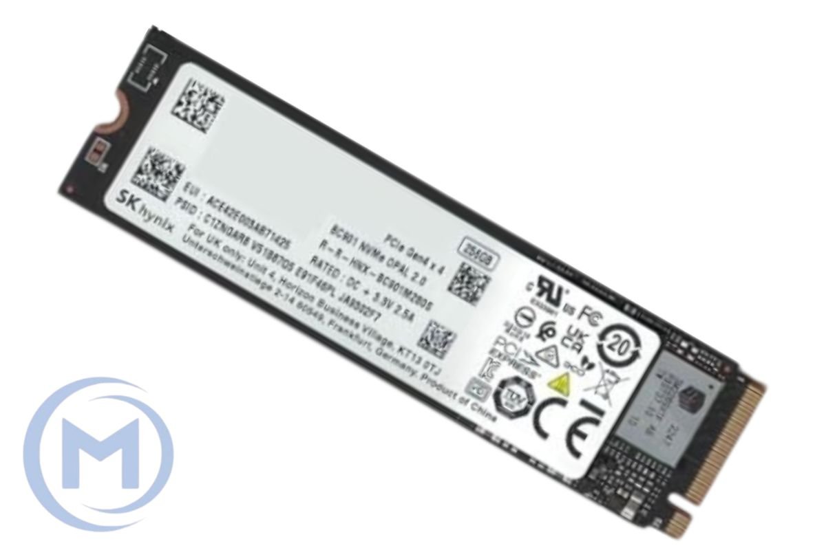 SK hynix 512GB PCIe NVMe Gen4x4, M.2 2280, Read/Write up to 4200/3200MB/s, [HFS512GEJ9X108N BA] OEM