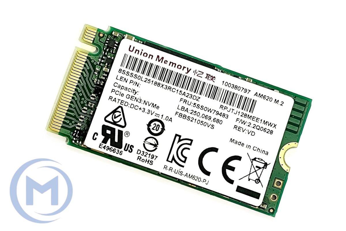 Union Memory AM6C1 512GB PCIe NVMe Gen4x4, M.2 2280, Read/Write 3200/1900MB/s [SSS1D71535] OEM