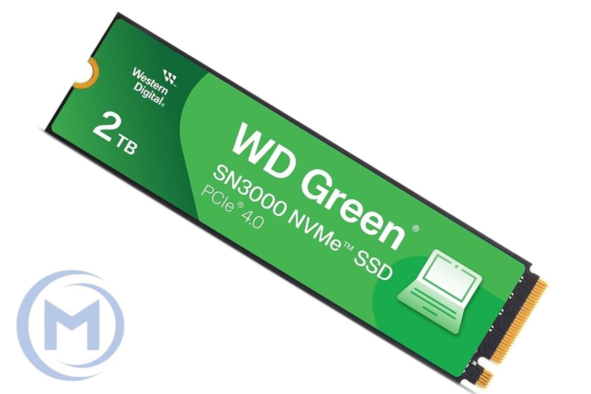 Western Digital Green SN3000 2TB PCIe NVMe Gen4x4 M.2 2280, RW Speed up to 5000/4200 MB/s, [WDS200T4G0E]