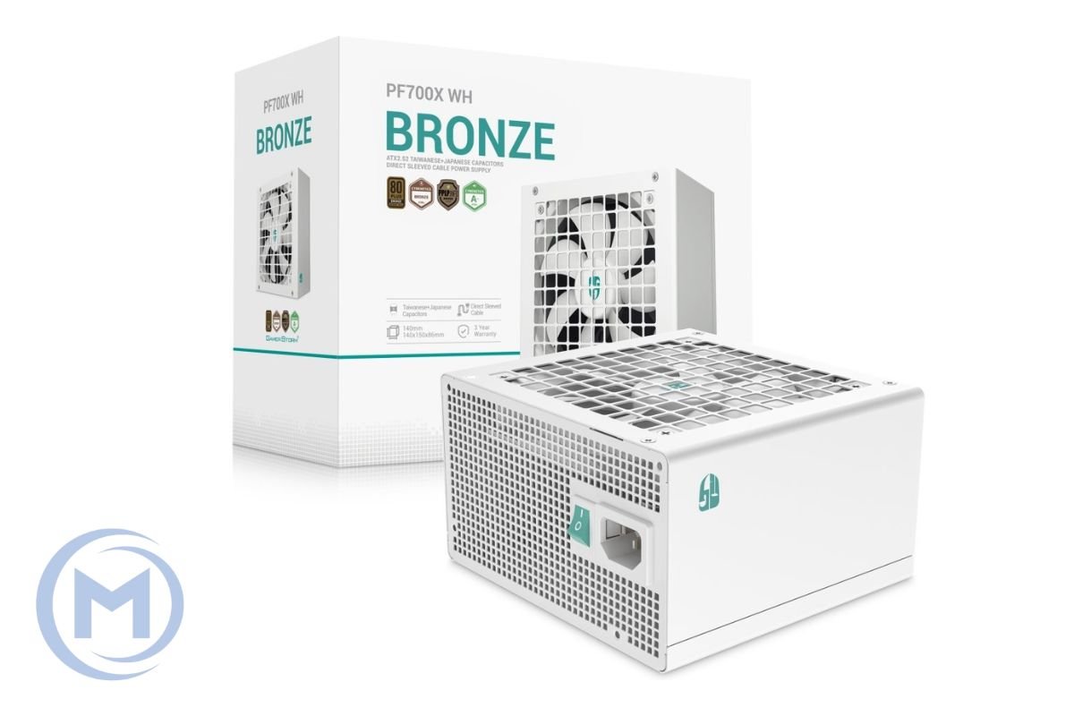 Power Unit DEEPCOOL GS PF700X WH WHITE 700W 80 PLUS BRONZE certified 230V/ATX12V 2.52 & SSI EPS 12V