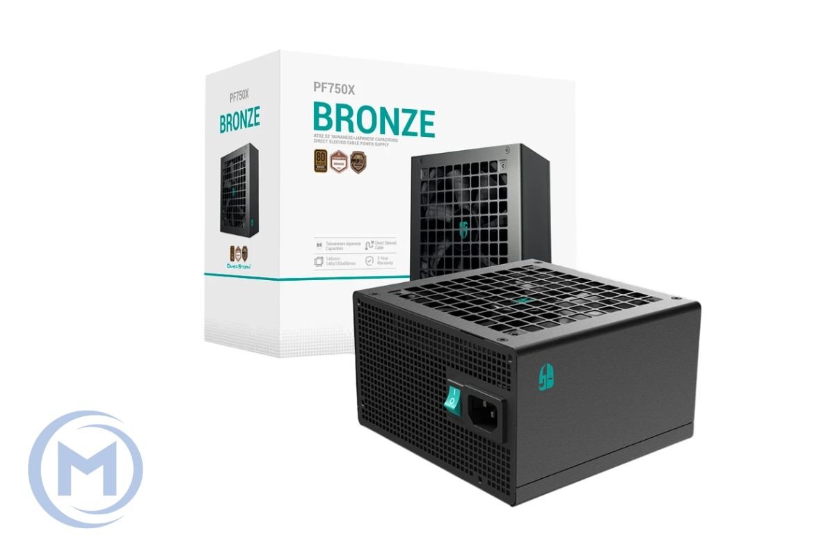 Power Unit DEEPCOOL GS PF750X 750W 80 PLUS BRONZE certified 230V/ATX12V 2.52 & SSI EPS 12V Black