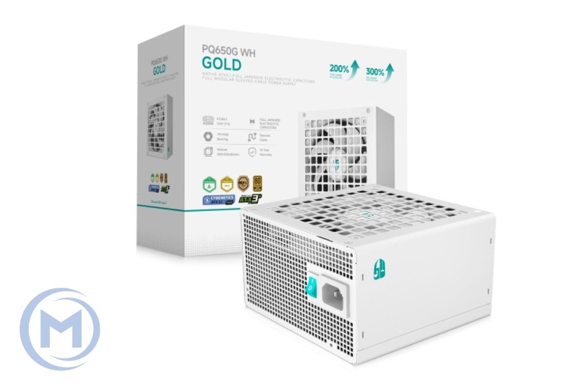 Power Unit DEEPCOOL PQ650G WH WHITE 650W 80 PLUS GOLD certified 100-240V/ATX12V 2.3 & SSI EPS 12V