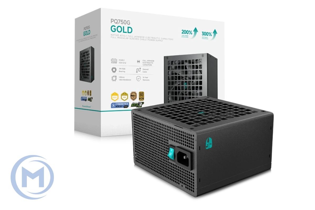 Power Unit DEEPCOOL PQ750G 750W 80 PLUS GOLD certified 100-240V/ATX12V 2.3 & SSI EPS 12V