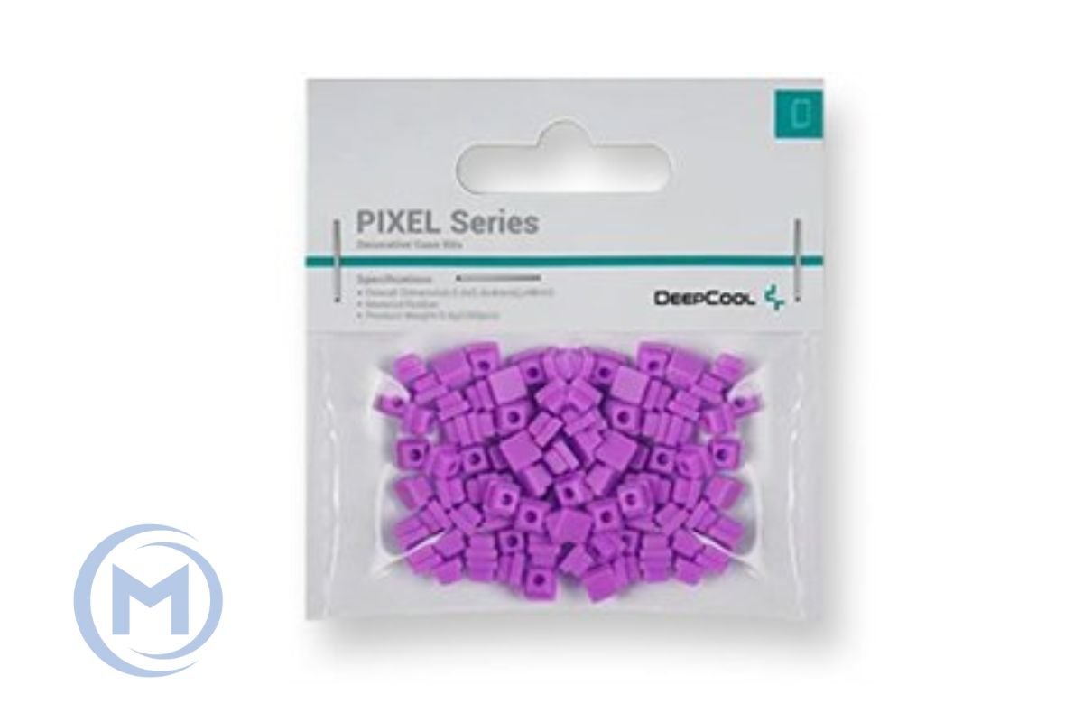Декоративный резиновый элемент DEEPCOOL PIXEL TV для корпусов DEEPCOOL MESH (100 pcs pack), фиолет.