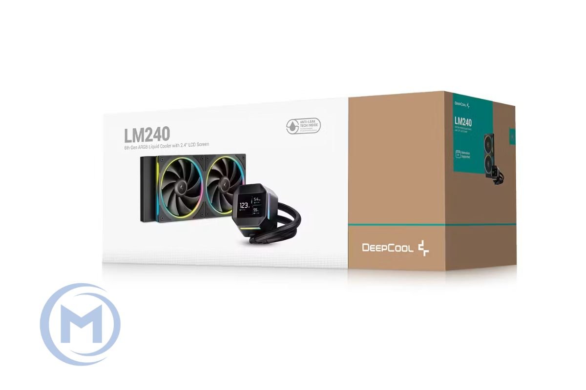 DEEPCOOL LM240 ARGB 120*2 FL12 SE FAN, 2.4" IPS DISPLAY, LGA20xx/1700/1200/115*/AMD