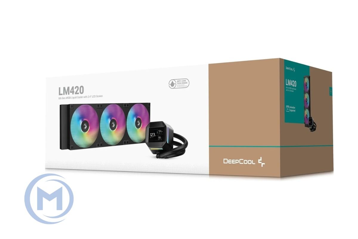 DEEPCOOL LM420 ARGB 140*3 FL14 SE FAN, 2.4" IPS DISPLAY, LGA20xx/1700/1200/115*/AMD