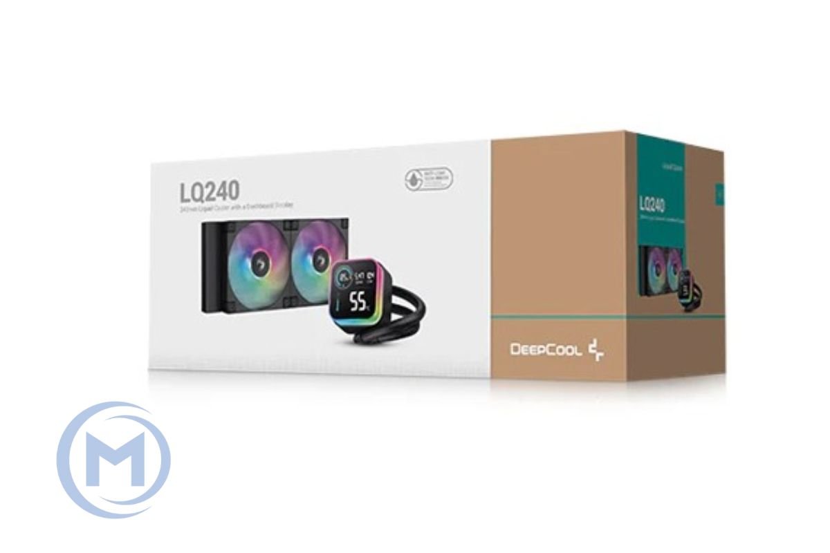 DEEPCOOL LQ240 ARGB 120*2 FAN, LED DIGITAL DISPLAY, LGA20xx/1700/1200/115*/AMD
