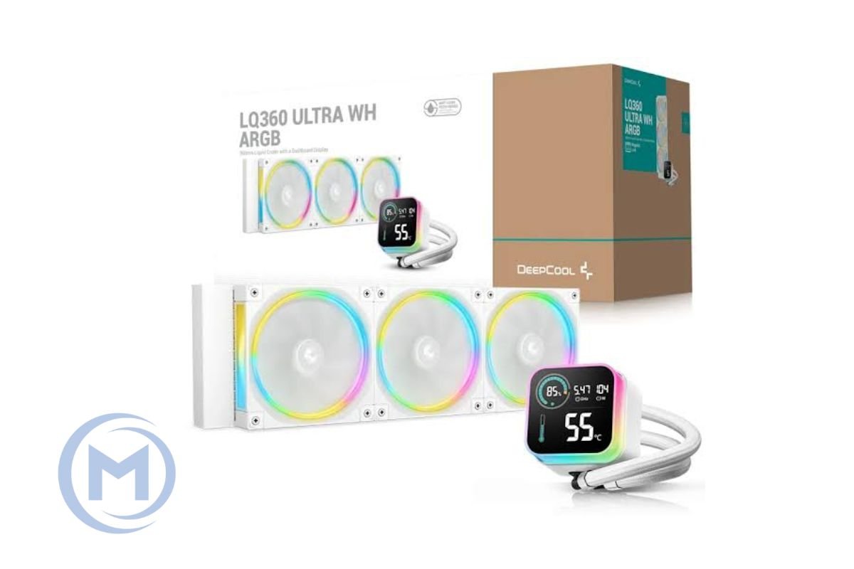 DEEPCOOL LQ360 ULTRA WH ARGB 120*3 FAN, LED DIGITAL DISPLAY, LGA1851/1700/1200/115*/AMD WHITE