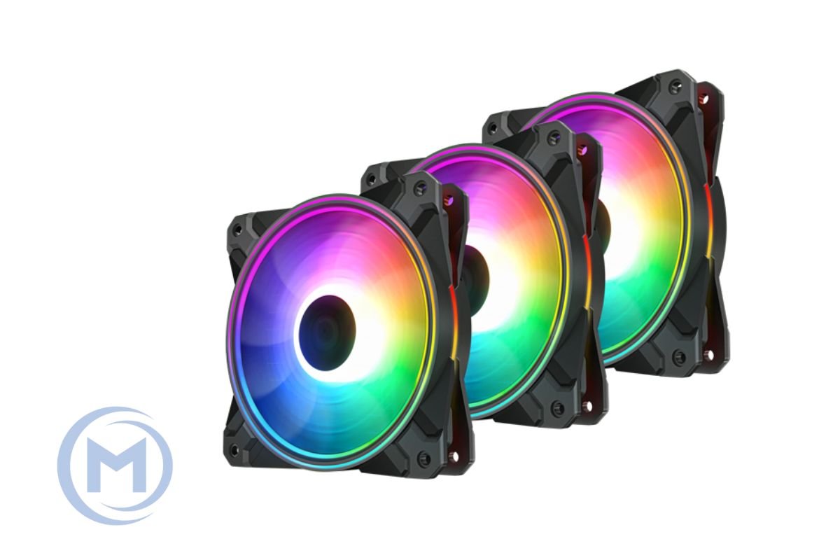 Cooler for PSU/CASE DEEPCOOL CF120 PLUS(3IN1 SET) A-RGB LED 3x120x120x25mm Hydro Bearing 500-1800rpm