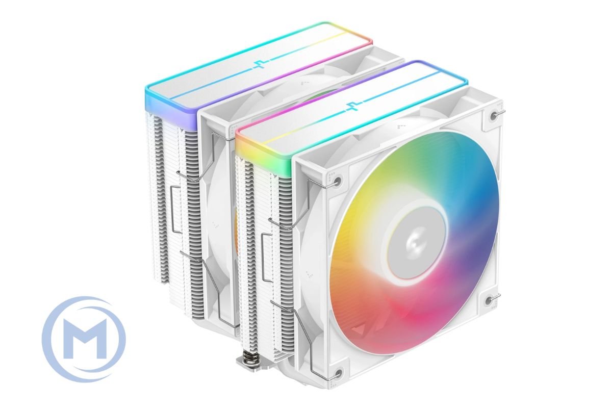 CPU cooler DEEPCOOL AG620 V2 WH ARGB LGA115*/1700/1200/20*/AMD 2x120mm 300-1950rpm,6HP