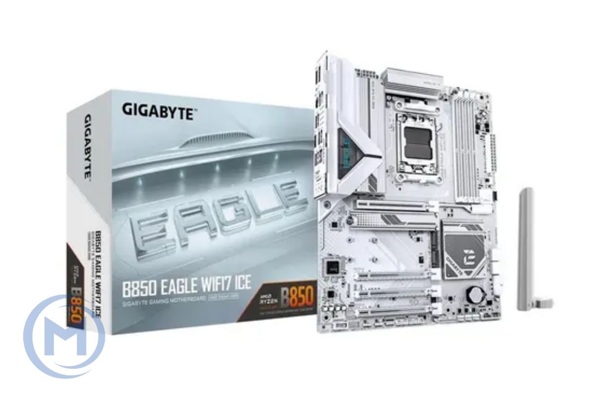 MB AM5 GIGABYTE B850M EAGLE WF6E ICE,4xDDR5,14xUSB,mATX,2xM.2,4xSATA,2PCIe16x,2xDP HDMI WiFi