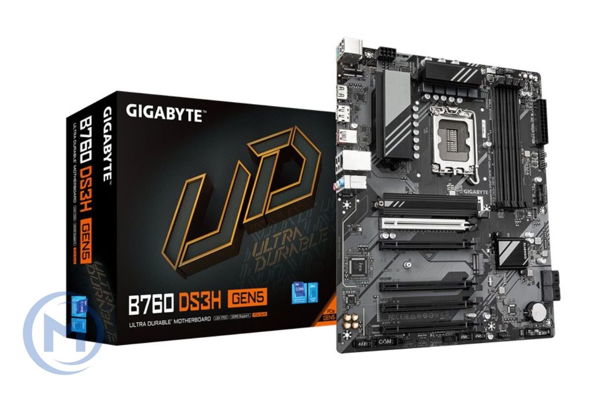 MB LGA1700 GIGABYTE B760 DS3H GEN5,4xDDR5,11xUSB,4xSATAIII,ATX,M.2,5xPCIe16x, HDMI,DP
