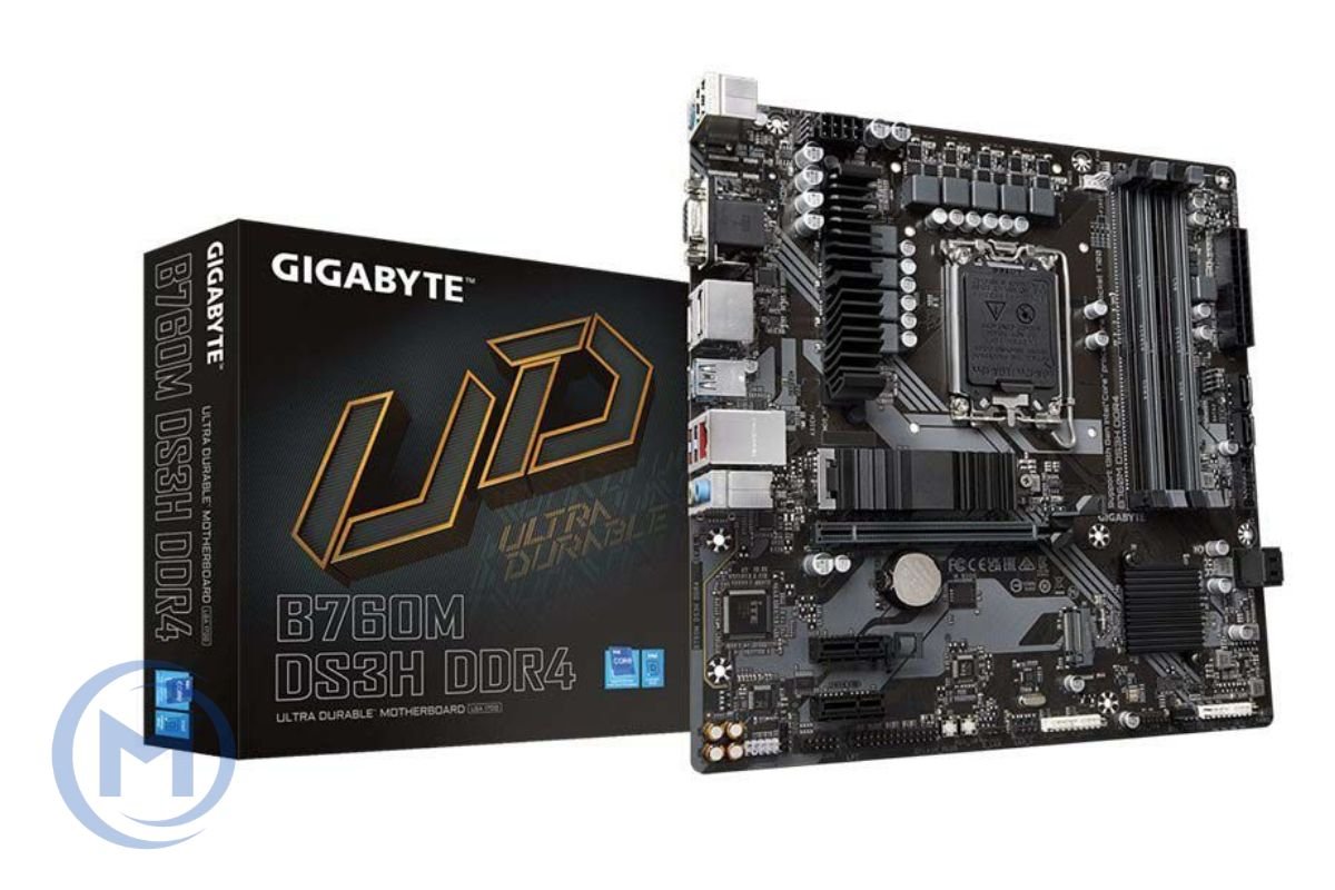 MB LGA1700 GIGABYTE B760M DS3H DDR4,4xDDR4,12xUSB,4xSATAIII,mATX,M.2,PCIe16x, 2PCIe1x,VGA HDMI,DP