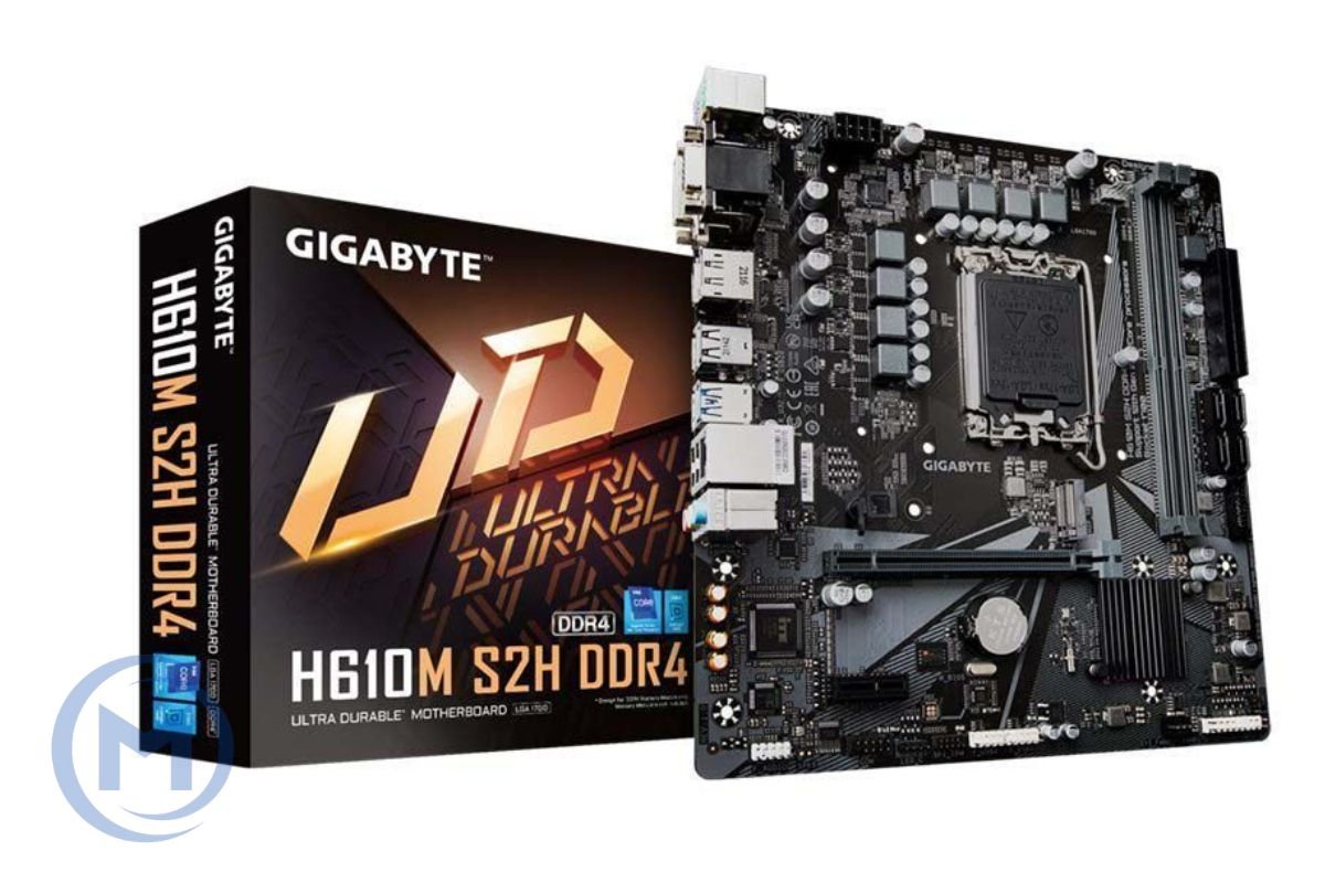 MB LGA1700 GIGABYTE H610M S2H,2xDDR5,12xUSB,4xSATAIII,mATX,M.2,PCIe16x, PCIe1x, HDMI,VGA,DVI,DP
