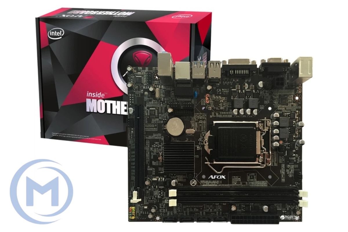 MB AFOX IH110-MA LGA1151 H110,2xDDR4 2133,1xPCI-Ex16,1xPCIEx1,USB3.0,SATA3,mATX,VGA,HDMI,LAN УЦЕНКА