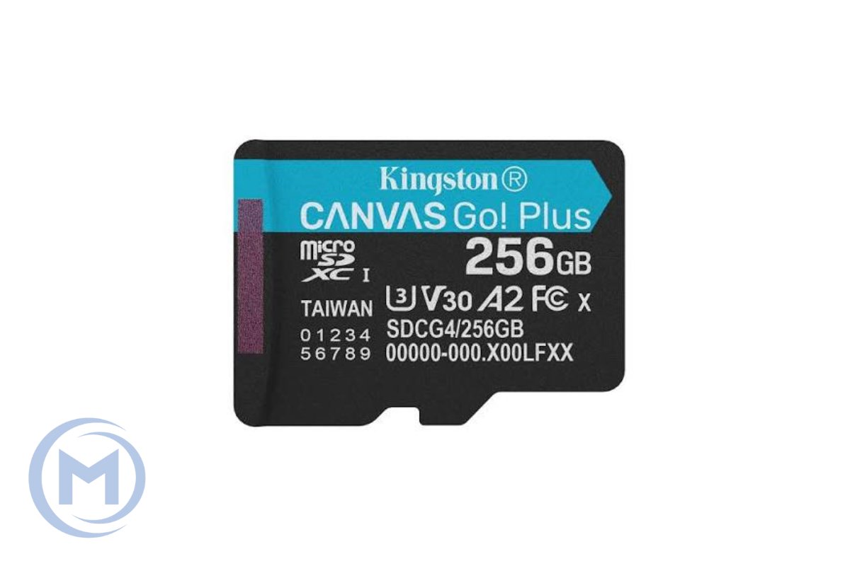 Micro Secure Digital Card (Trans Flash) 256GB HC10 KINGSTON Canvas Go Plus G4 200R V30