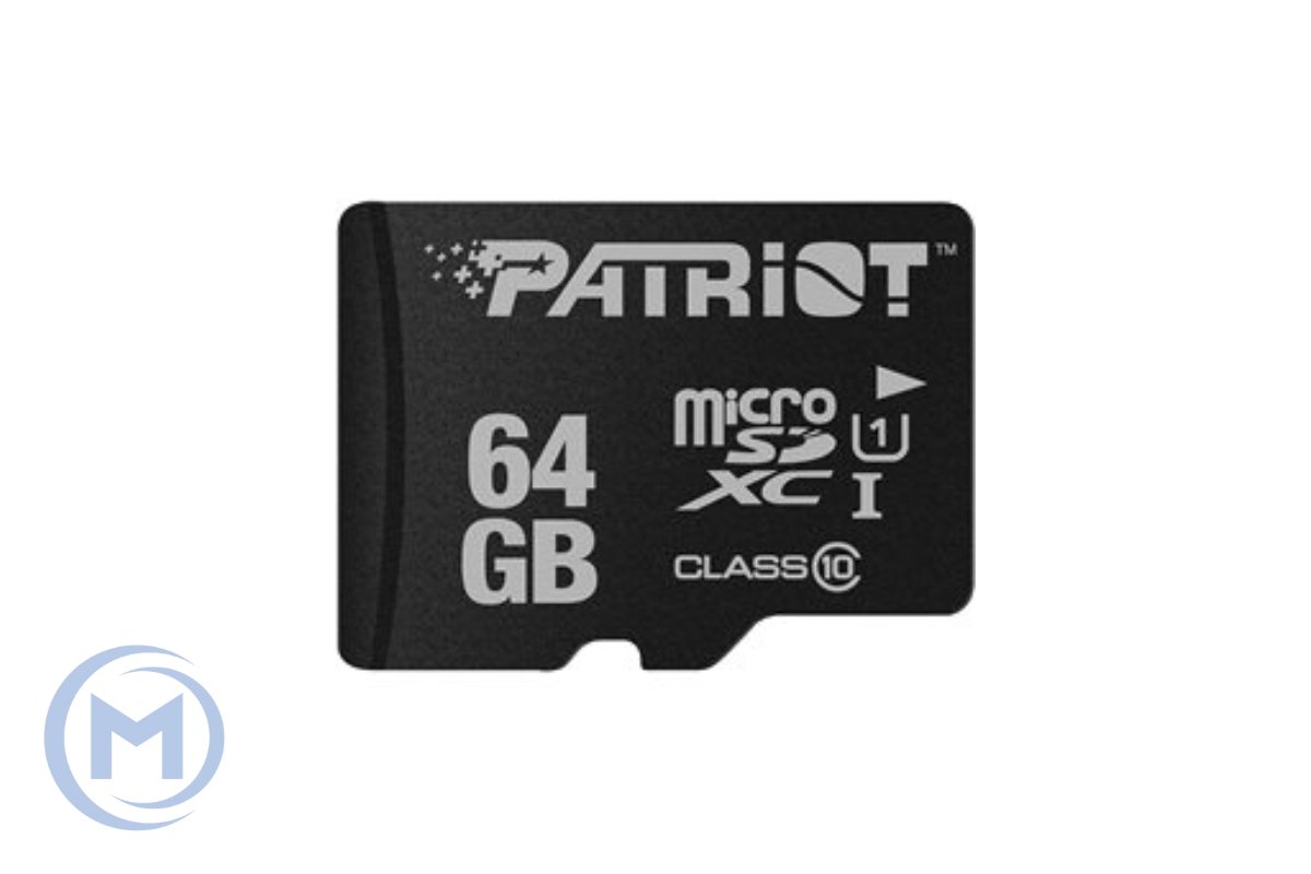 Micro Secure Digital Card (Trans Flash) 64GB HC10 PATRIOT LX SERIES UHS-I 3.0 80MB/s
