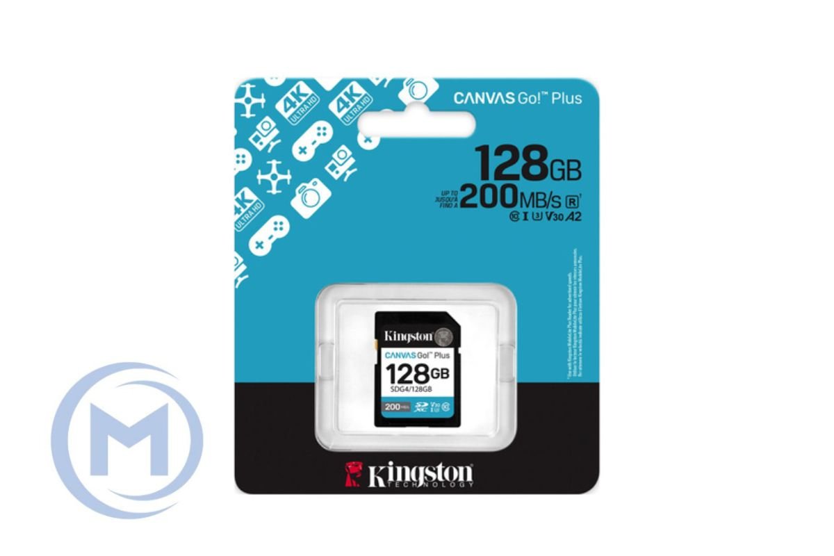 Secure Digital SDXC CL10 128GB KINGSTON Canvas Go Plus G4 200R U3 V30
