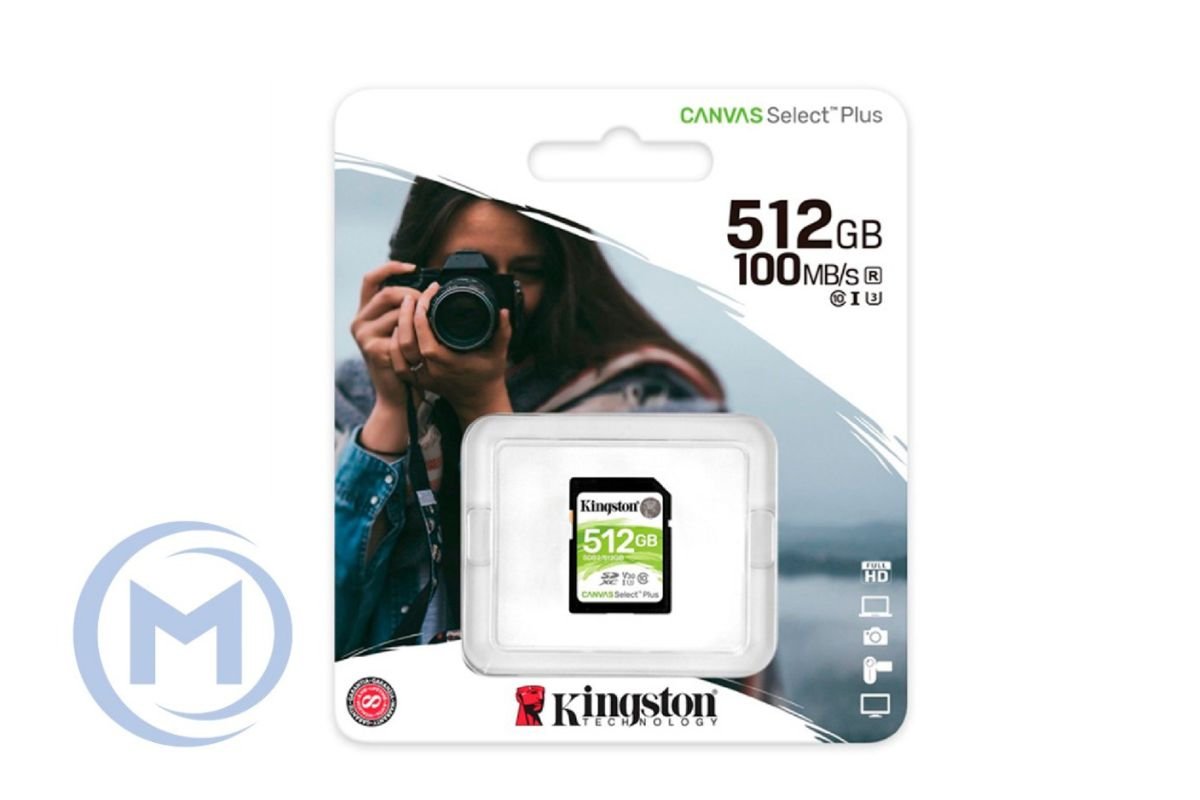 Secure Digital SDXC CL10 512GB KINGSTON Canvas Go Plus G4 200R U3 V30