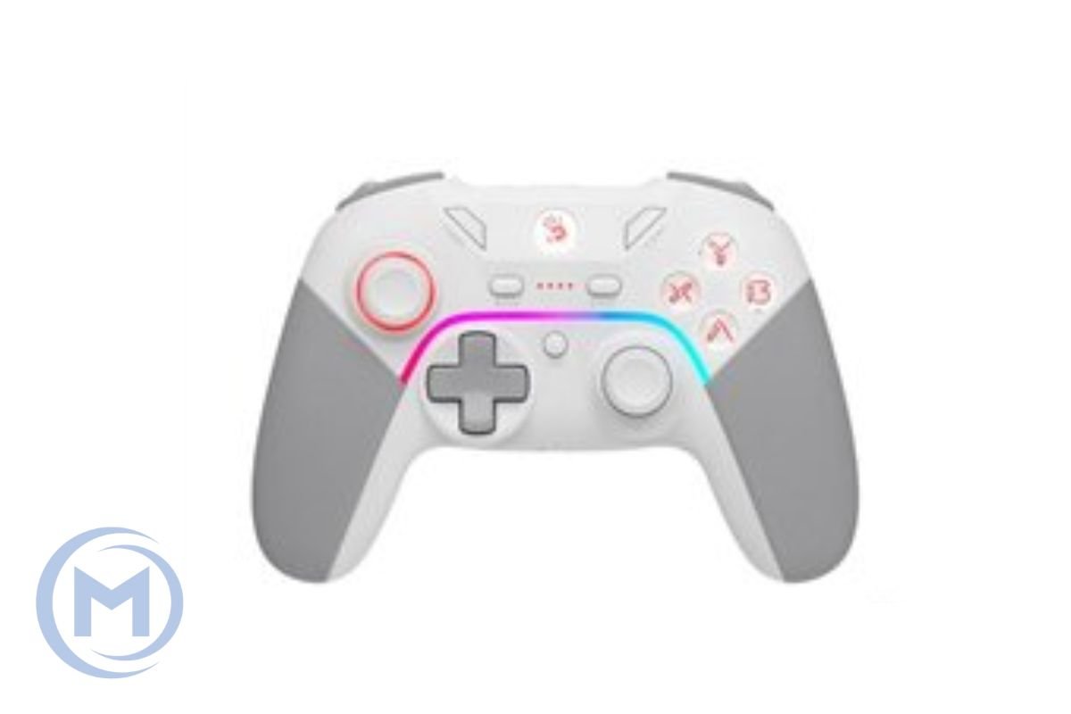 A4TECH BLOODY GPW70 RGB DUAL MODE 2.4G WIRELESS & USB WIRED GAMEPAD SPORTS WHITE