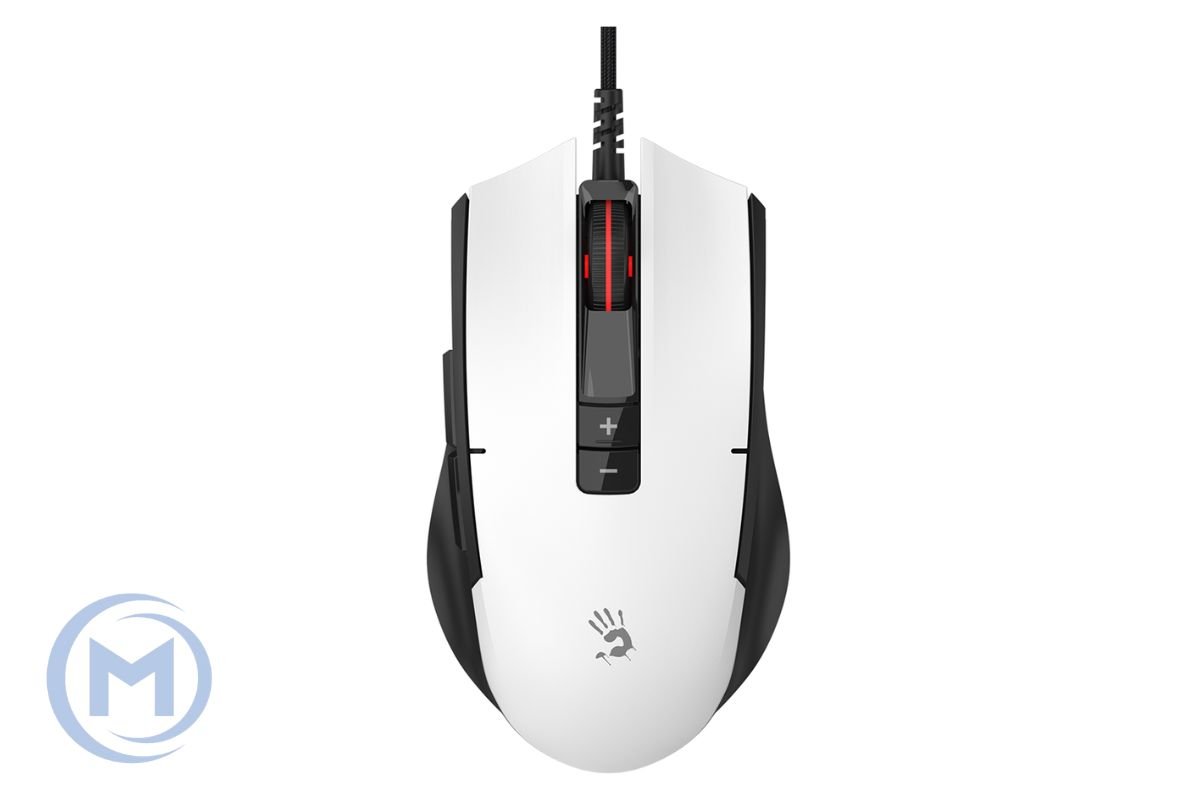 A4TECH BLOODY ES8 ESPORTS RGB MOUSE PANDA WHITE 6000CPI USB