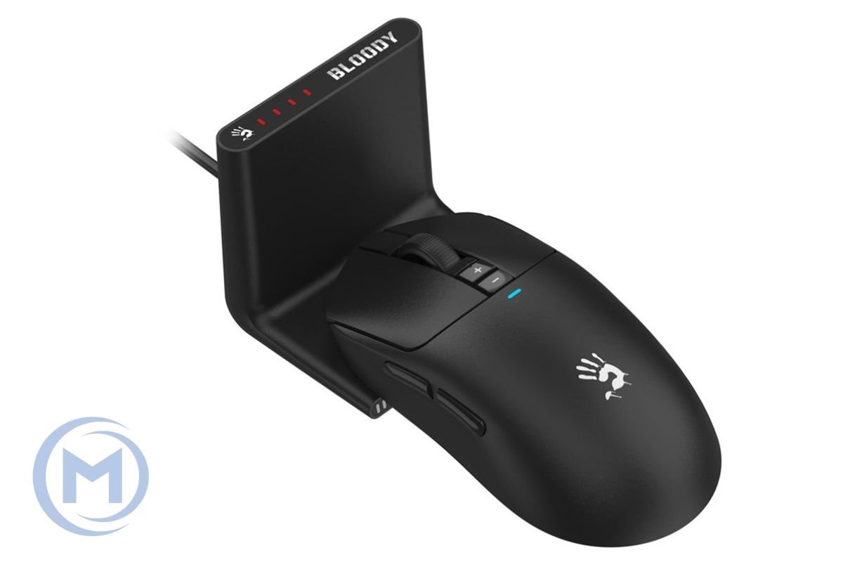 A4TECH BLOODY R72 PRO DUO WAVELINK DUAL WIRELESS 26000CPI GAMING MOUSE 2.4GHz / USB DOCK BLACK