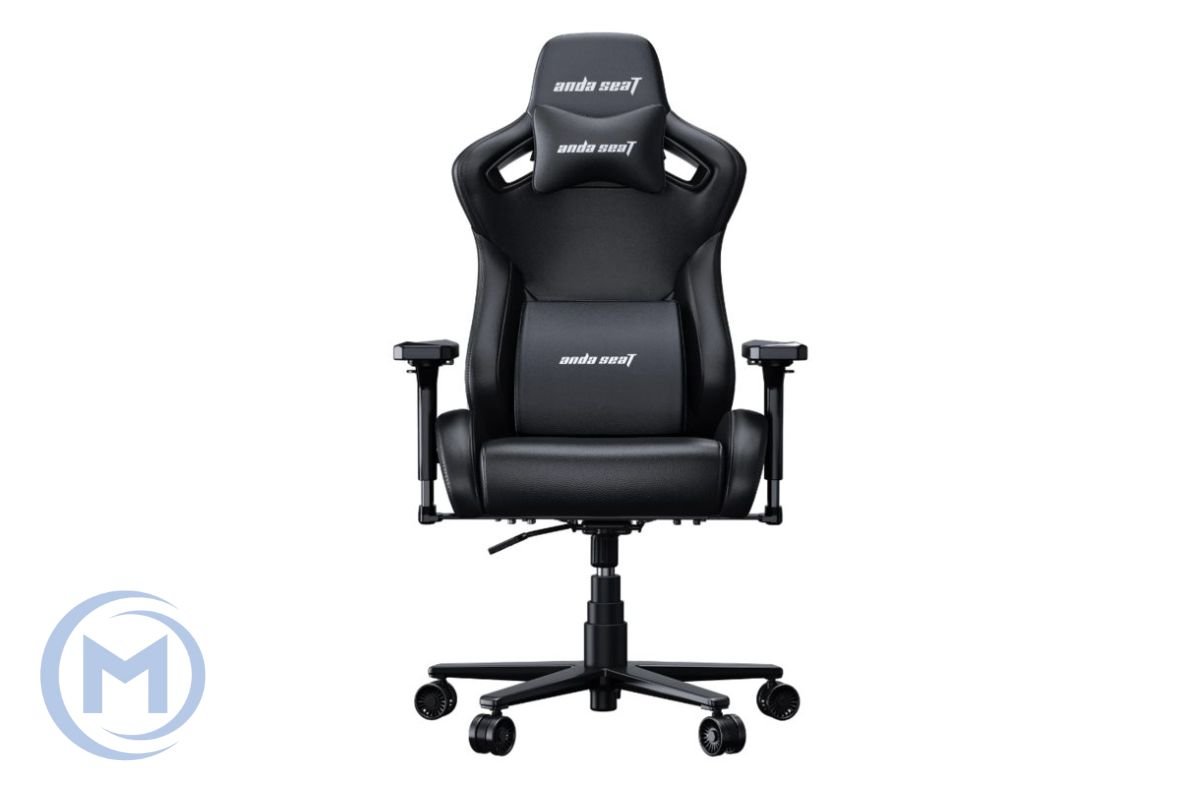 Gaming Chair AD12YXL-17-B-PV AndaSeat Kaiser 2 Pro  XL BLACK 4D Armrest 65mm wheels PVC Leather