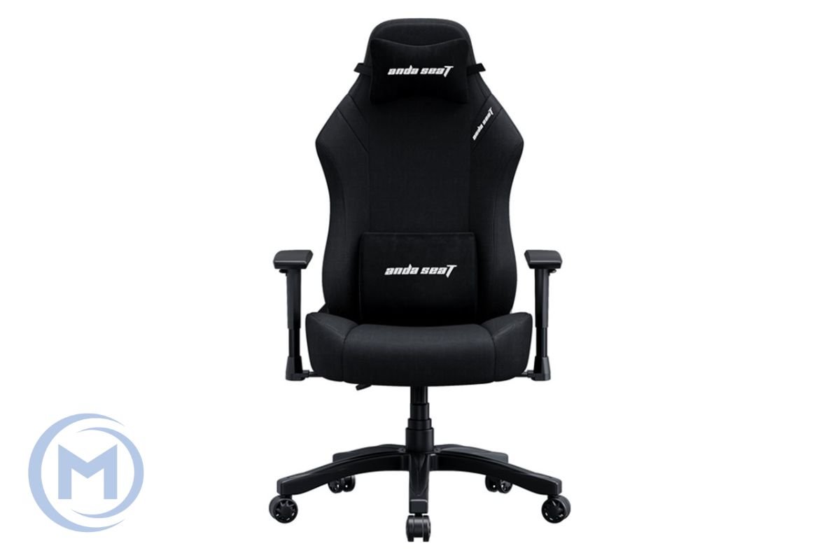 Gaming Chair AD18-44-B-F-CIS AndaSeat Luna BLACK 1D Armrest 60mm wheels Fabric