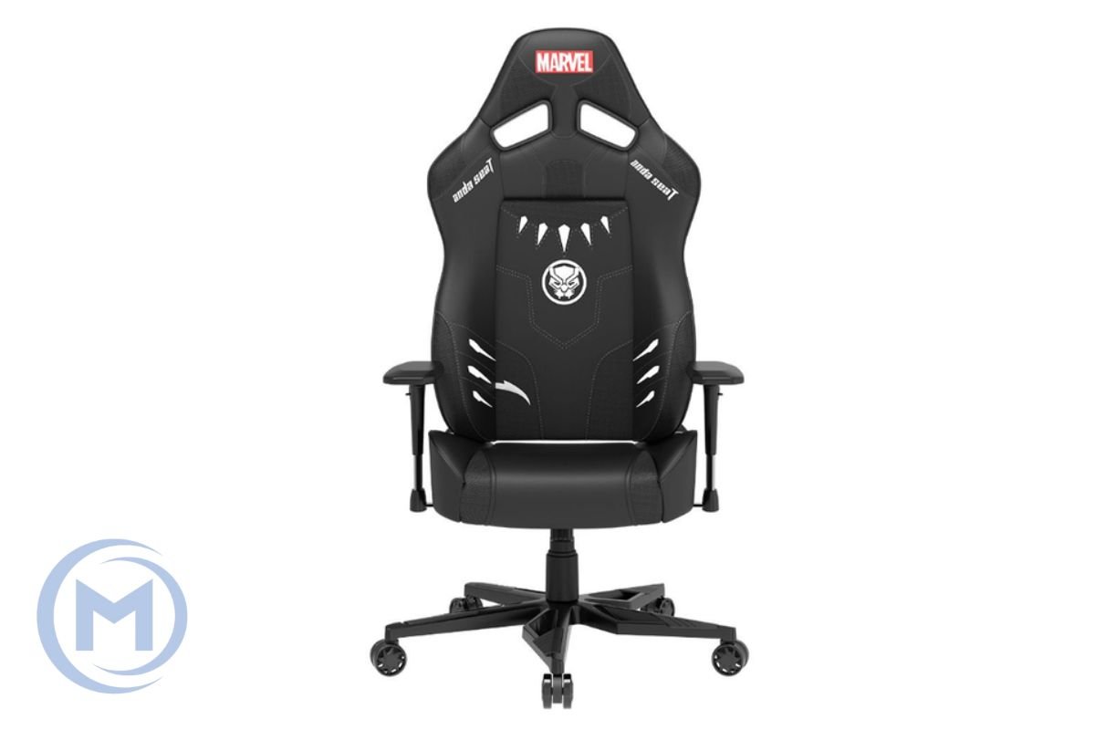 Gaming Chair AD19-08-B-PV AndaSeat MARVEL Edition BLACK&WHITE  4D Armrest 65mm wheels PVC Leather