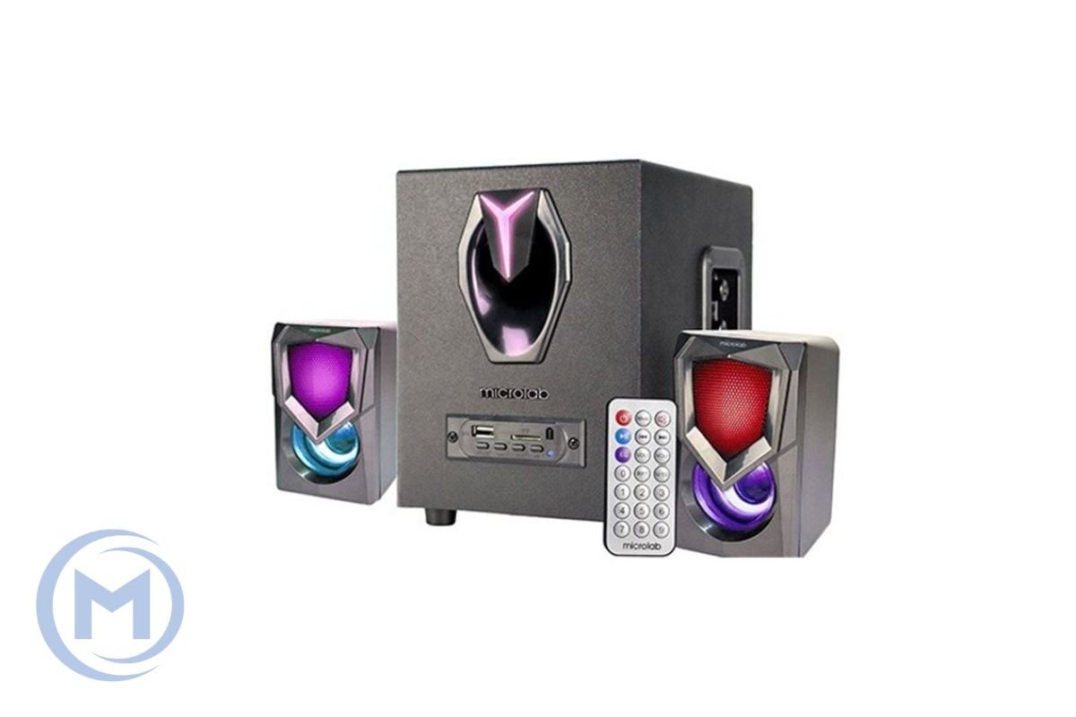 Microlab Subwoofer G101BT Gaming 7-Colour LED 2.1 BLACK 11W (3W*2 + 5W) USB, Bluetooth 5.0