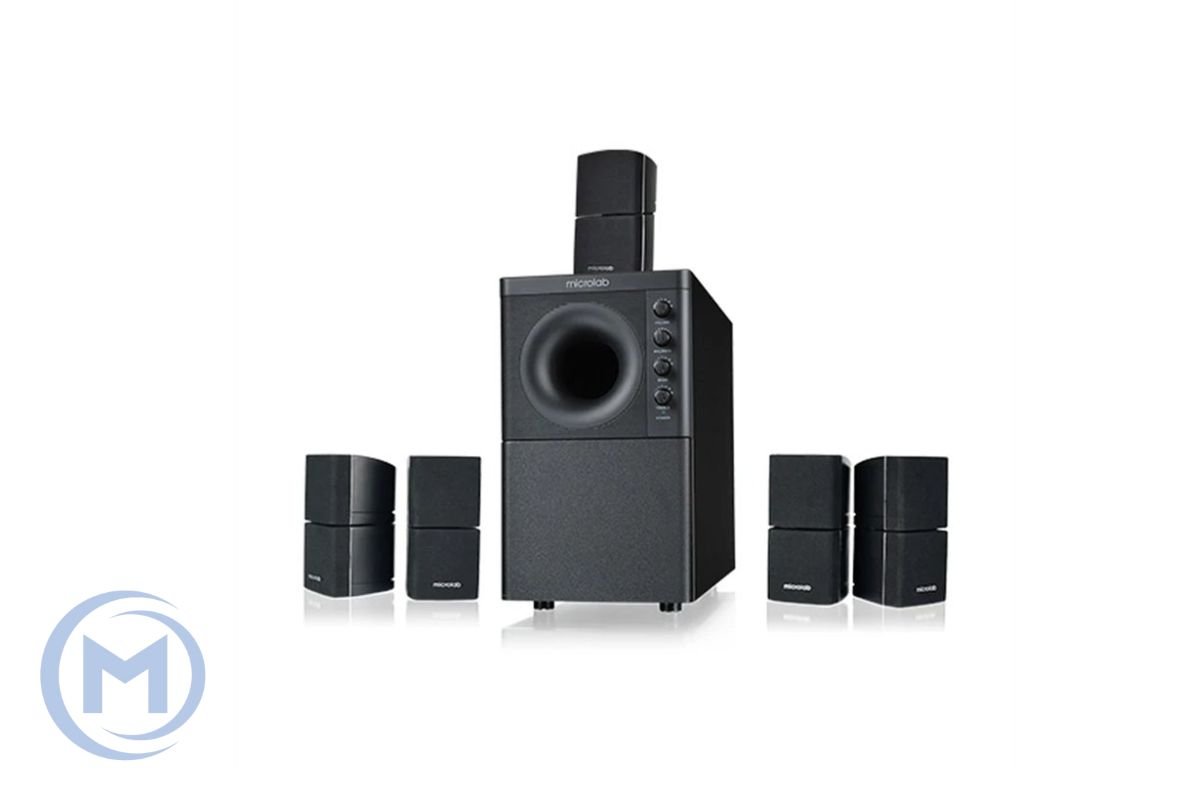Microlab Subwoofer X3BT 5.1 BLACK 166W(24W*5+46W), Bluetooth 5.0