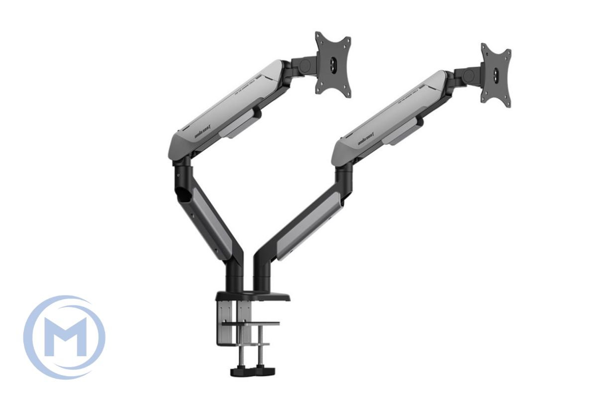 Monitor Arm AD-W-A9-2S-BB AndaSeat 17''-42',max 15Kg, rotation 360°, Tilt Range -75° to 75° BLACK