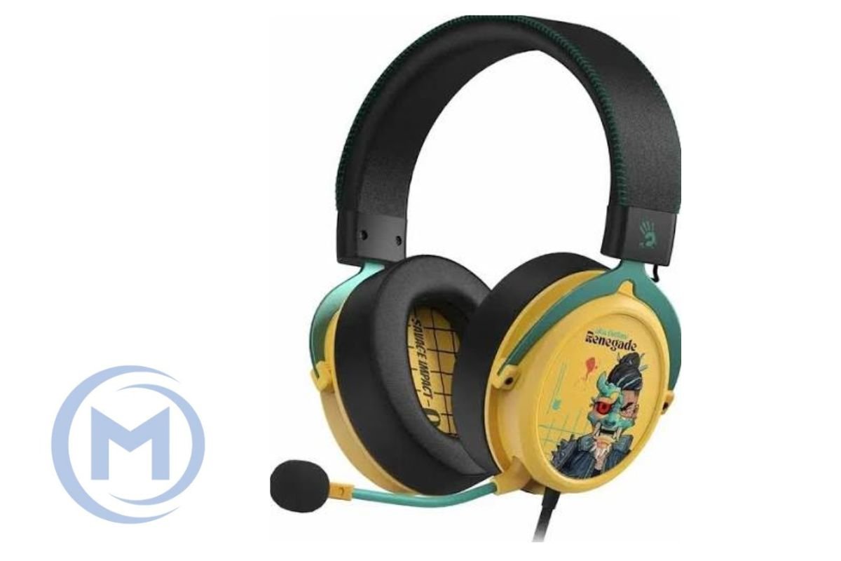 Наушники с микрофоном A4Tech BLOODY SAVAGE IMPACT M595 RENEGADE SUNSET USB YELLOW