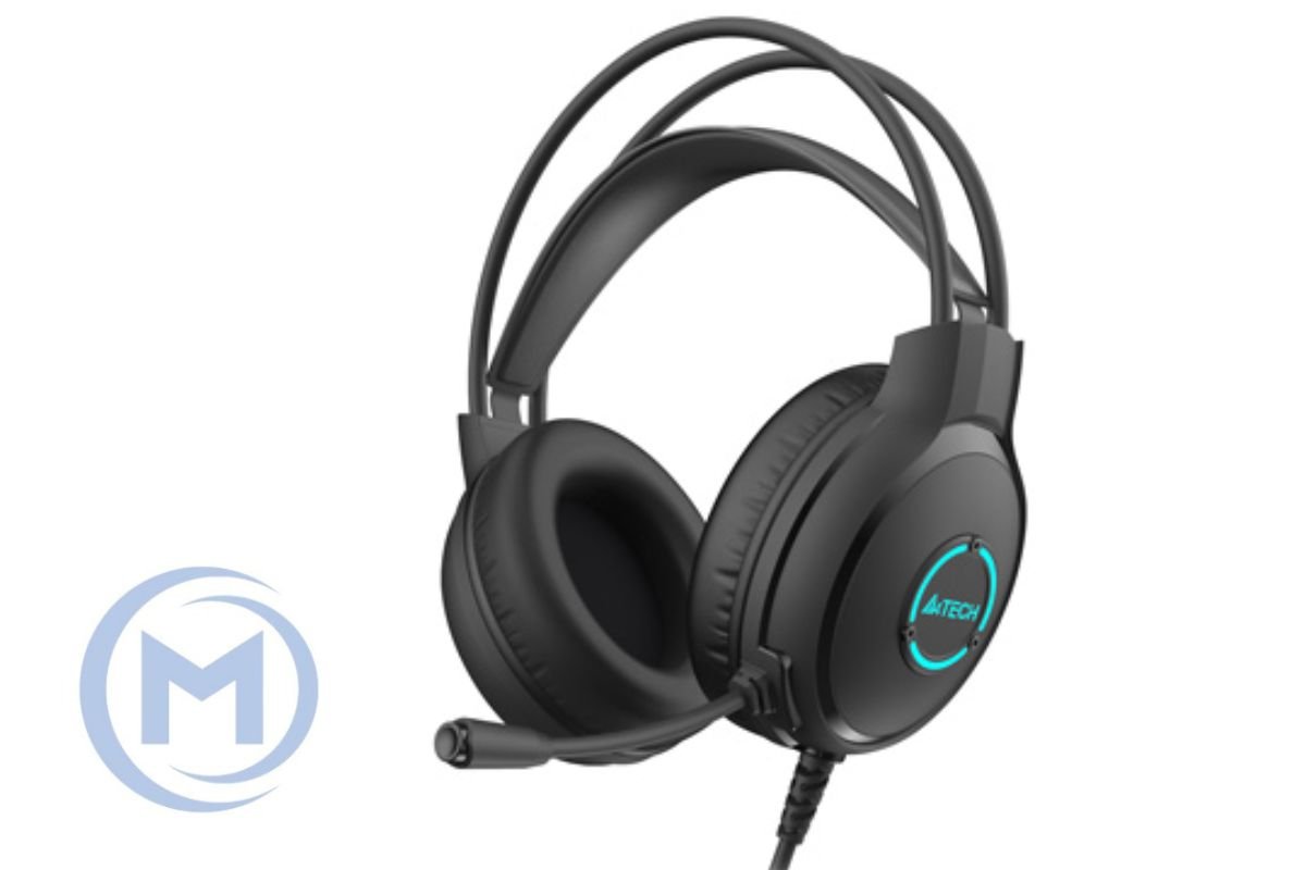 Наушники с микрофоном A4Tech FSTYLER FH300U NEON USB BLACK