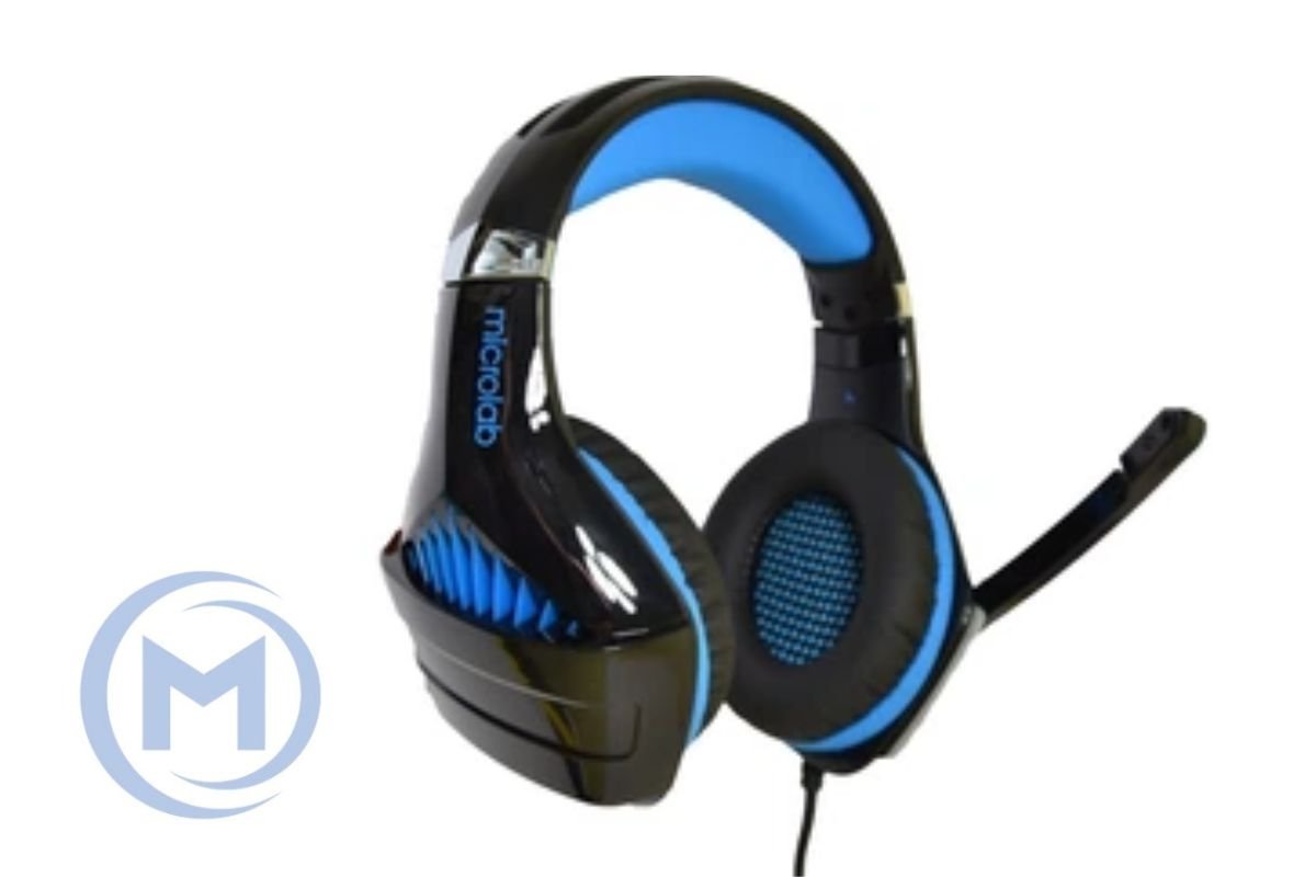 Наушники с микрофоном Microlab G4 GAMING BLACK/BLUE 3.5+USB